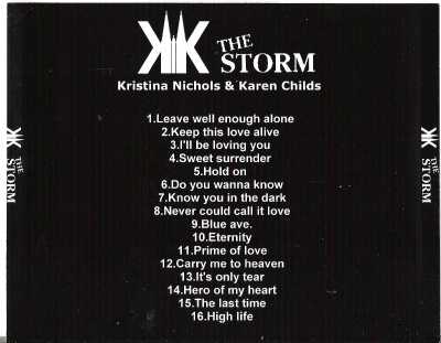 The Storm - back cover cd