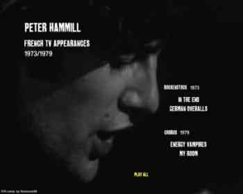 Peter Hammill - French TV-Appearances
