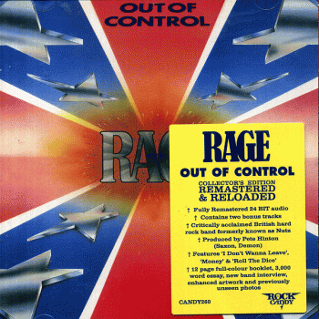 RAGE - Out Of Control [Rock Candy Remastered & Reloaded] front