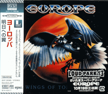 EUROPE - Wings Of Tomorrow [Japanese Blu-Spec CD2 remastered] front