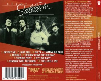 BILLY SATELLITE - Billy Satellite [Rock Candy remastered] back