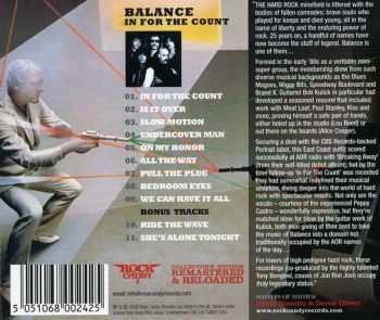 Balance - In For The Count [Rock Candy Remastered & Reloaded] back