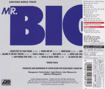 Mr. BIG - Mr. Big [Japanese SHM-CD LTD Release +3] Back