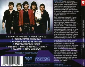 SURVIVOR - Caught In The Game [Rock Candy Remastered & Reloaded] back