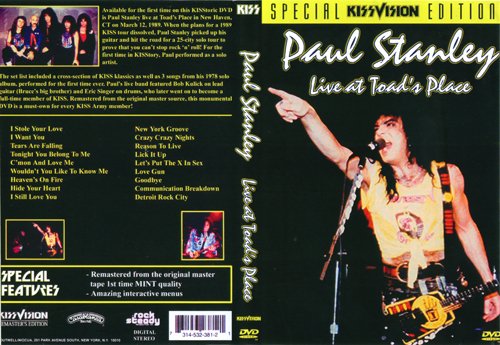 Paul Stanley - Solo Tour: New Haven, CT, USA Toad Place 12.03.1989 (KissVision) [1989, DVD5]