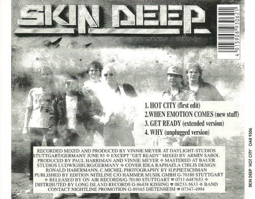 Skin Deep ‎– Hot City 1993 EP